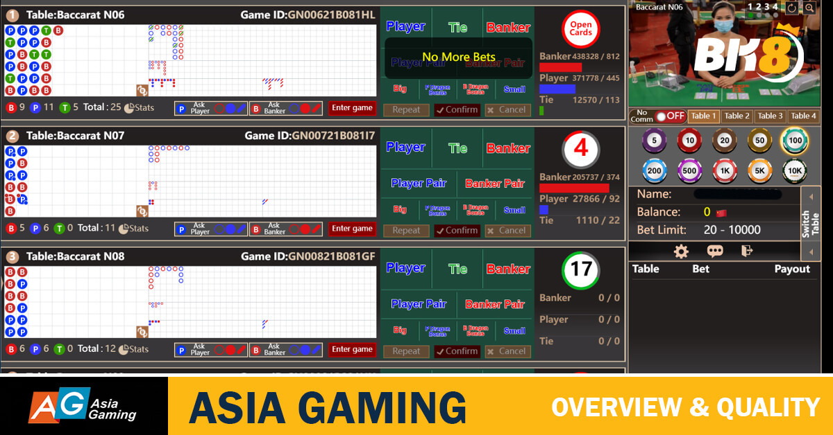 Asia Gaming Overview & Quality